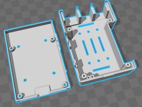 raspberrypi 3 case plus extra holes attachments electronics 3d print model - Mito3D