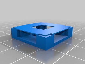 25mm 1x1 openforge 20 de corte piedra openlock base juguete juego accesorios personalizado 3d print model - Mito3D