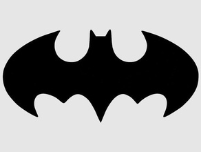 batman logo signs logos 3d print model - Mito3D