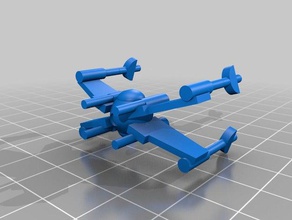 chirdaki games deathseed fighter miniature star tie twilek ugly wars x-wing 3d print model - Mito3D