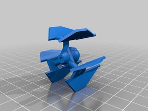 empate de defensor juegos luchador en miniatura estrella guerras x-wing 3d print model - Mito3D