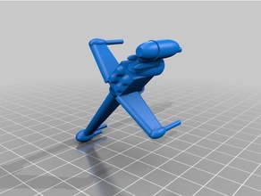 b-kanat oyunlar minyatür yıldız savaşlar x-wing 3d print model - Mito3D