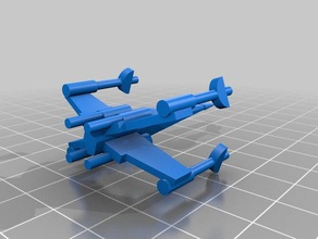 x-wing juegos en miniatura estrella t-65 las guerras 3d print model - Mito3D