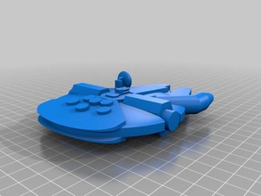 yt-1300 juegos halcón milenio mini en miniatura estrella guerras x-wing 3d print model - Mito3D