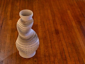 spiral-Komplex vase Dekor Skulptur Skulpturen spiral twisted 3d print model - Mito3D