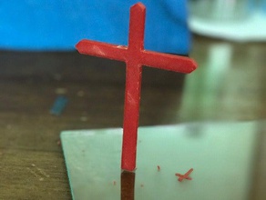 Kreuz aus Holz Dekor katholisch EV religion religiöse 3d print model - Mito3D
