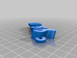 meine angepasste iamburnystext susana Schlüsselanhänger Organisation 3d print model - Mito3D