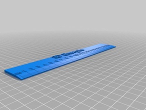 3dnrjcom 20cm règle bureau de personnalisé 3d print model - Mito3D