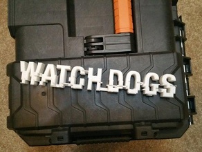 watch dogs-logo Zeichen logos dedsec watchdogs watchdogs2 Uhr dogs1 dogs2 3d print model - Mito3D