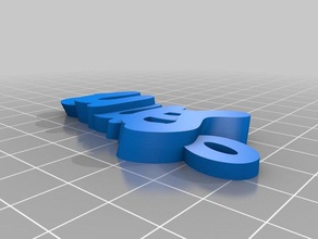 my customized iamburnys v2sanne name keyring keyfob keychains 3d print model - Mito3D