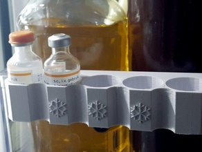 insulin fridge rack kitchen dining bottle 3d print model - Mito3D