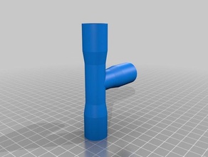 customizable conduit electric tube derivation household supplies 3d print model - Mito3D