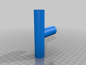 customizable conduit electric tube derivation simplified household supplies 3d print model - Mito3D