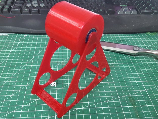 simples filamento titular de spool extensível universal skate rolamento esferas v10 3d a impressora acessórios 3D print model - Mito3D