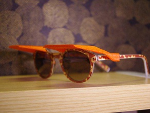 sun shades clip sunglasses accessories abstract art design 3d print model - Mito3D