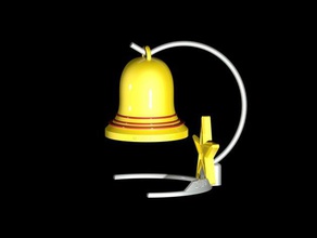 christmas bell stand other bells 3d print model - Mito3D