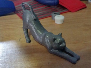 l'étirement du chat les animaux 3d print model - Mito3D