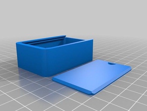 rodada tampa da caixa de v2 recipientes personalizado 3d print model - Mito3D