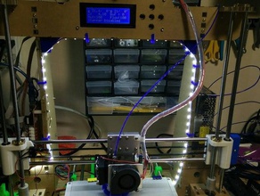 led mount 3d printing strip 3d print model - Mito3D