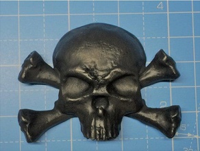 skull crossbones 3d printing 3d print model - Mito3D
