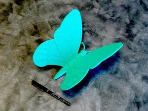 simple butterfly toy game accessories bug flying fun insect science tinkercad toys 3d print model - Mito3D