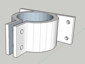 40mm pipe clamp organization 3d print model - Mito3D