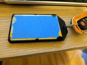 4-Karten-Abzeichen-Halter keine Unterstützung erforderlich - Zubehör keychain wallet 3d print model - Mito3D