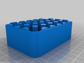 24 6x4 bateria aa caso recipientes personalizado 3d print model - Mito3D