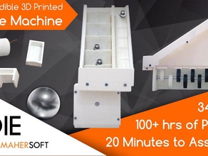 3d printed marble machine mechanical toys 3dprinting toy 3dprinter art ballbearing cooldesign cura fdm fun indie3dprinter indiegogo mahersoft nosupport onshape 3d print model - Mito3D