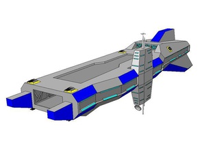 wing commander tcs Sieg bei yorktown-Klasse Licht-Träger Modelle pc-Spiel scifi spacecarrier Raumschiff starship videogame 3 3d print model - Mito3D