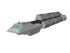 kanat Komutanı clarkson taşıma modelleri pc oyun scifi uzay gemisi starship video oyunu 3 4 3d print model - Mito3D