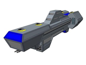 wing commander southampton-class destroyer models pc game scifi spaceship starship videogame 3 3d print model - Mito3D