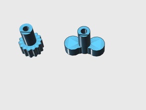 bolier gas knob valve 5mm diameter replacement parts boiler 3d print model - Mito3D