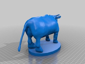 ox 3d printing animal bull euihwan sculpture sculptures 3d print model - Mito3D