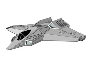 wing commander f-104 bearcat 3d drucken pc-Spiel scifi starfighter videogame 4 3d print model - Mito3D
