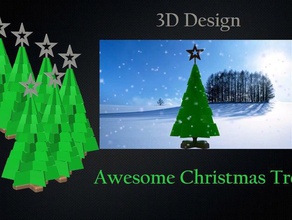 awesome christmas tree models 123d design 3diy original 3d printing amazing amazingdesign decoration ornament cool new make winter coming xmas youtube video 3d print model - Mito3D