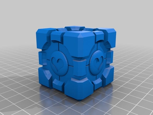 companion cube 3d stampa 3D print model - Mito3D