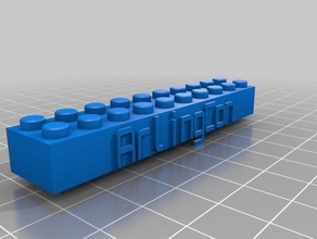 my customized lego block necklacekeychain construction toys 3d print model - Mito3D