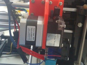 e3d v6 titan zonestar prusa hotend mount accommodates bearing blocks printer parts e3d-titan e3dv6 i3 3d print model - Mito3D