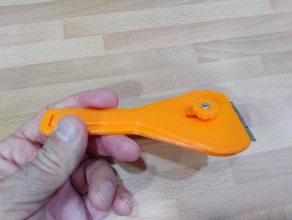 razor scraper handle tools rasqueta 3d print model - Mito3D