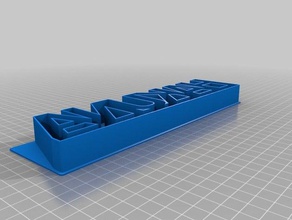 meine angepasste custom hakuna text cookie-cutter Küche Essen 3d print model - Mito3D