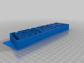 my customized custom matata text cookie cutter kitchen dining 3d print model - Mito3D