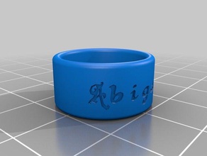 bordo tondo abbby 300 circolare anelli personalizzato 3d print model - Mito3D