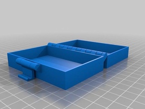 my card buckle box printable one piece 3d printing tests customized 3d print model - Mito3D