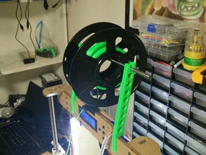 spool holder 3d printing anet a8 filament 3d print model - Mito3D