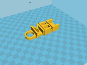 my customized message keychain organization 3d print model - Mito3D