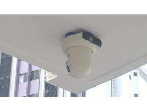 amcrest 1080p ip2m-841 roof support diy ip camera 3d print model - Mito3D