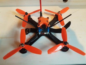 185mm 5inchx hammerhead quadcopter frame cnc karbon fiber rc araçlar 3d print model - Mito3D