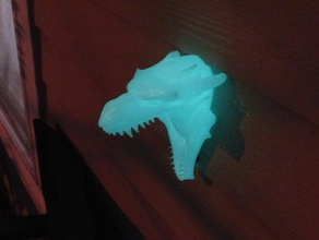 ejderha kapı kapak kızdırma karanlık versiyonu kafa hayvanlar 3d print model - Mito3D