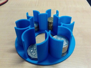 australian coin stacker stronger remix containers coins holder sorter organiser organizer 3d print model - Mito3D